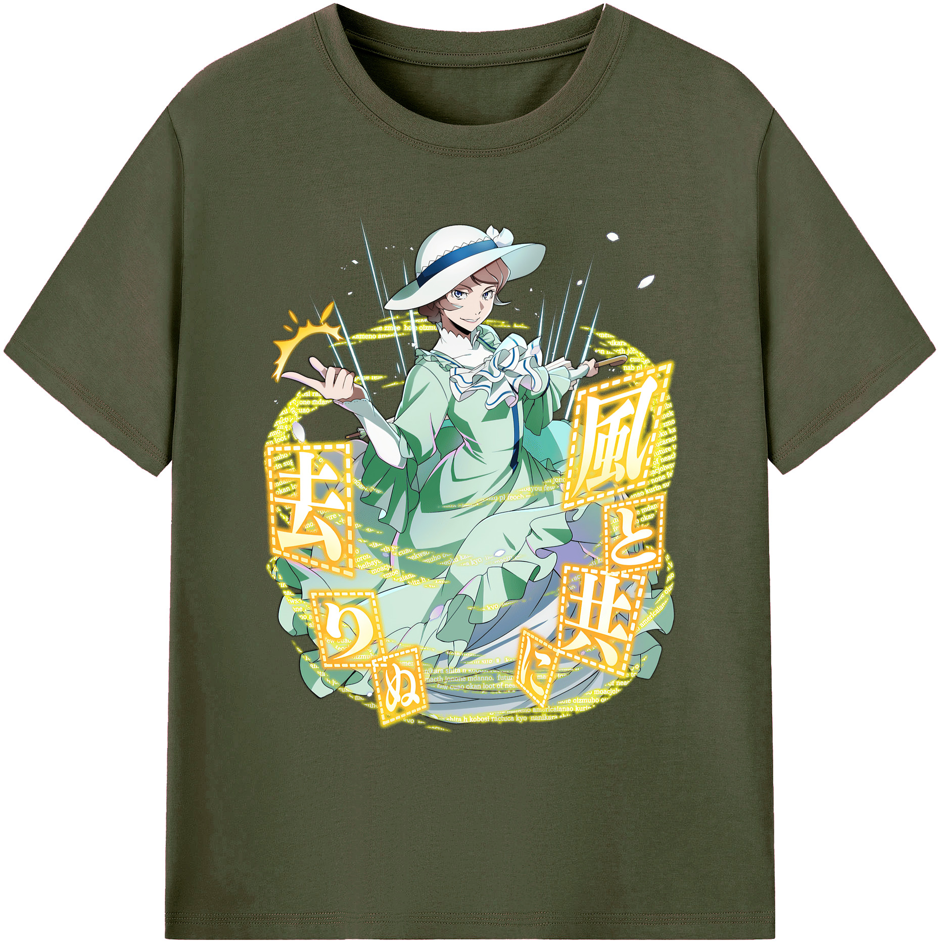 （画像用） 文豪ストレイドッグス Bungo Stray Dogs 綿100％ メンズ半袖Tシャツ｜肌触りやわらか＆通気性